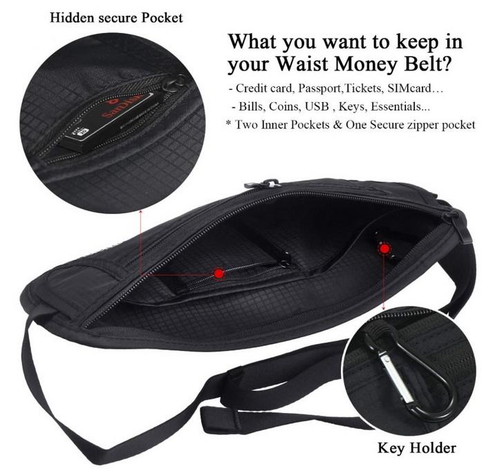 デザイナー盗難防止RFIDウエストバッグファニーパック軽量ヒップバムバッグ防水ウエストベルトバッグ旅行用