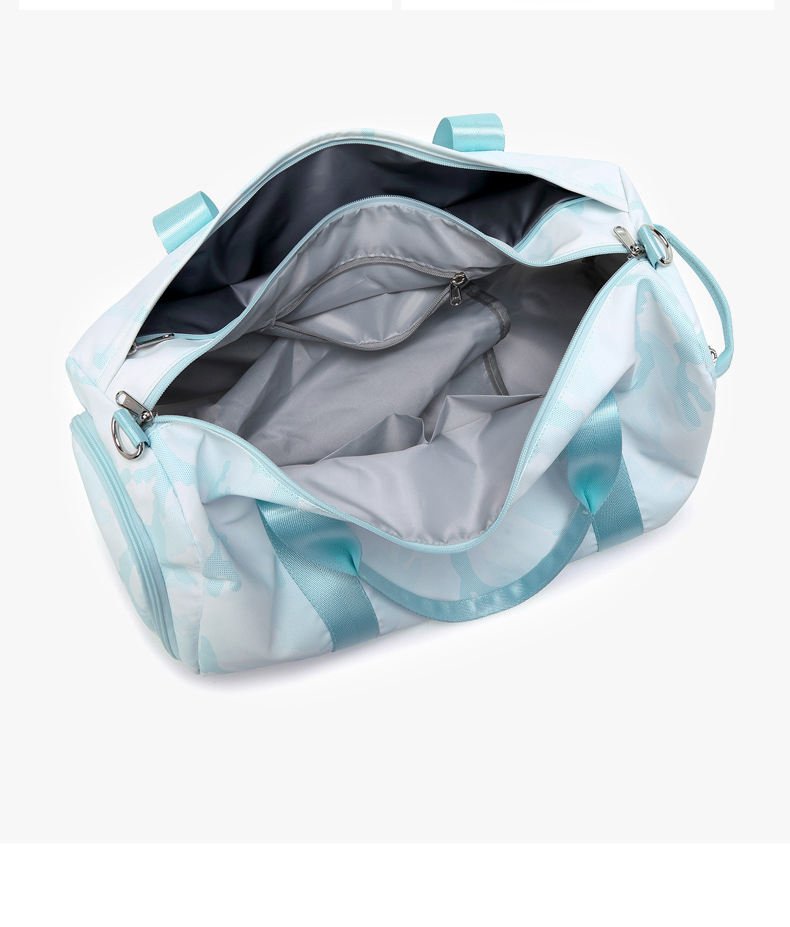 プレミアムな新しいスタイルのファッション スポーツ ジム旅行ダッフル バッグ シューズ コンパートメント折りたたみ式ミニ荷物ダッフル バッグ