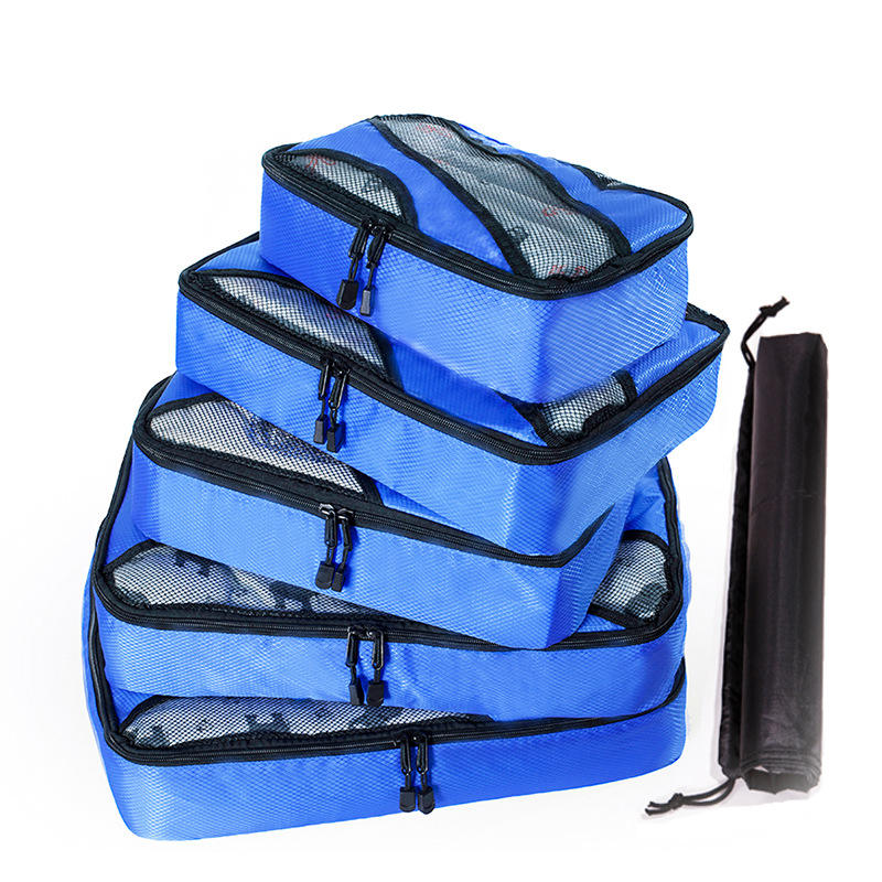 マルチカラー家庭用衣類オーガナイザーバッグセット防水旅行荷物パッキングキューブ男性女性