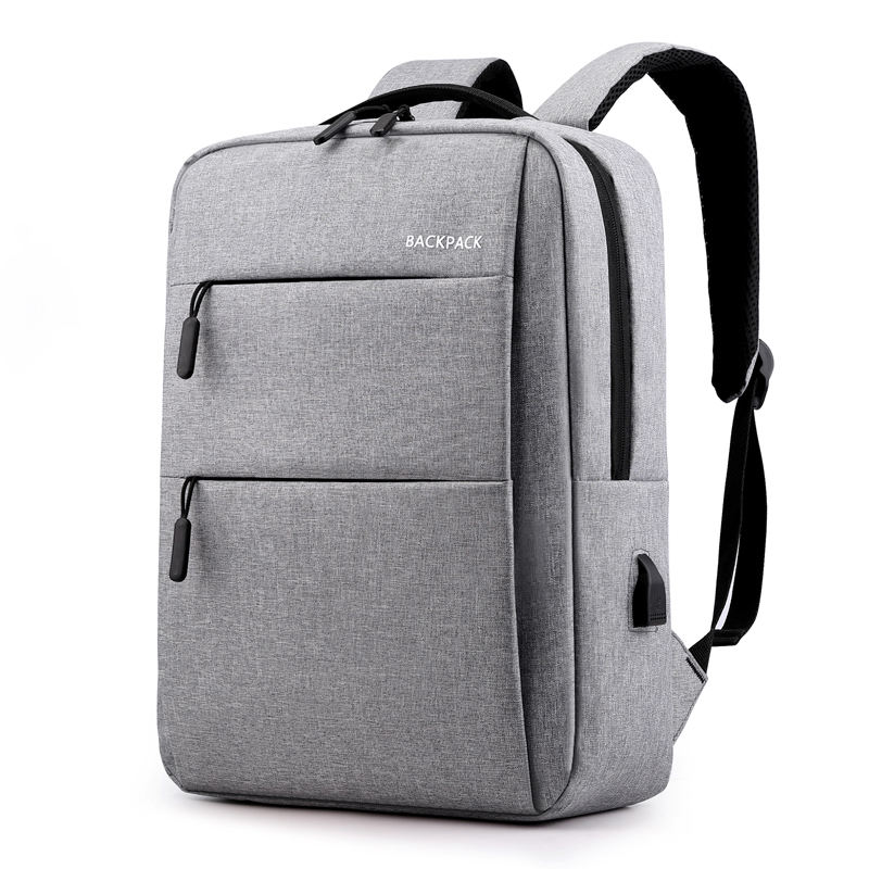 USB充電ポート付きのファッションビジネススタイルの防水ラップトップバックパックバッグ