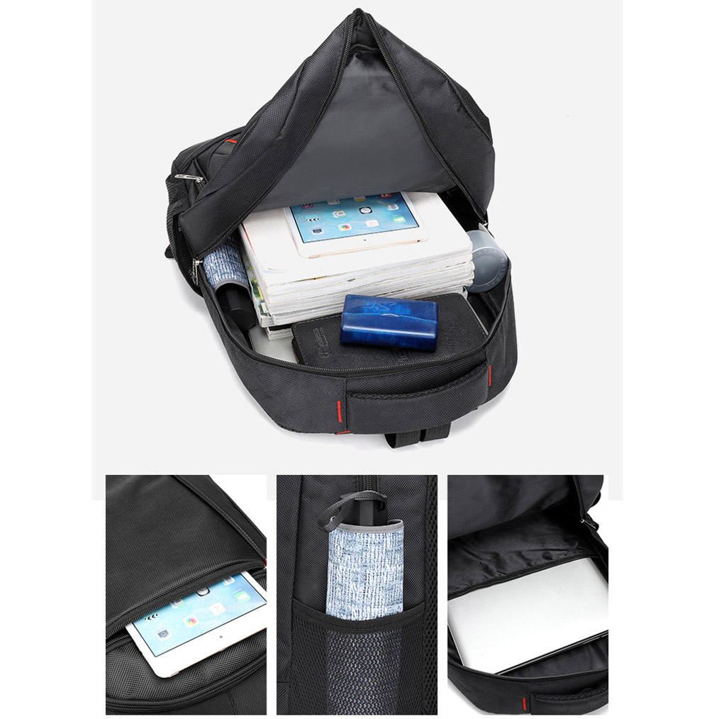 耐久性のあるビジネス ラップトップ バックパック大容量アウトドア旅行リュックサック大学生スクール バッグ