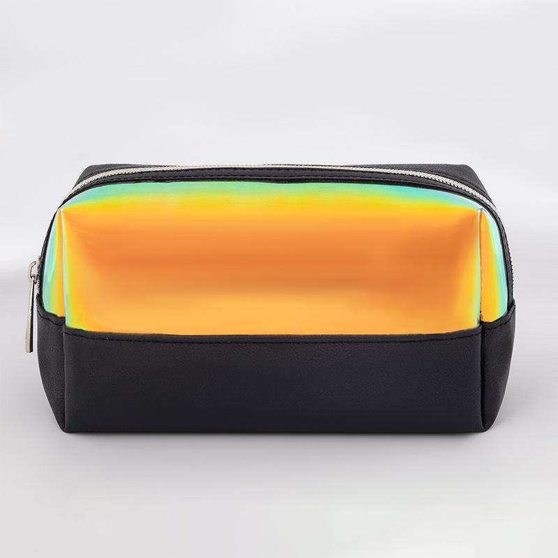 カスタムホログラフィック化粧品バッグ卸売美容メイクアップバッグTPU旅行化粧品バッグ